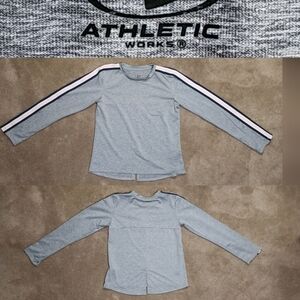 Athletic Works Kids Long Sleeve Workout Shirt Sz 6